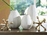 Tampa Furniture Outlet Lutz - Ashley Furniture - Azerton Accessory Set (Set of 5) - Accessory Set (5/CN) / White/Gold Finish - A2C00209